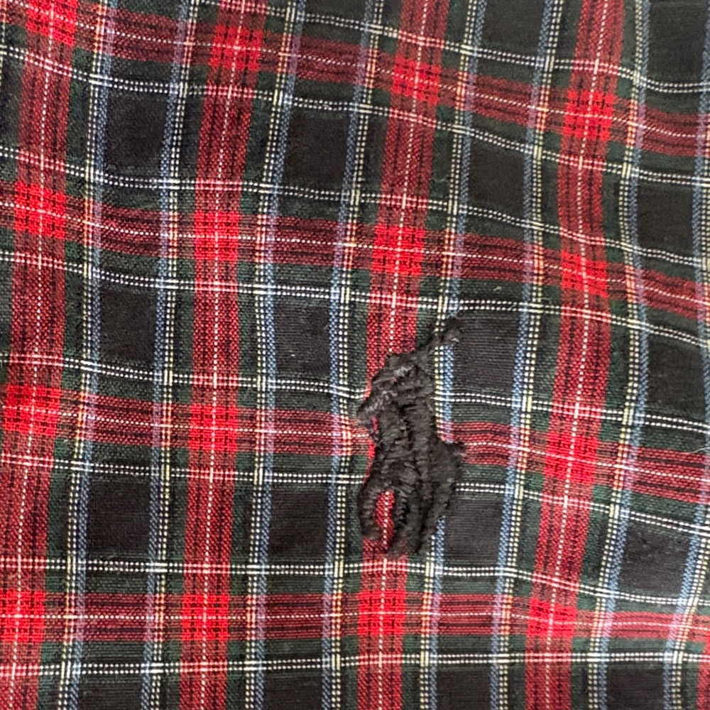 Ralph Lauren Red and Black Plaid Dress with White Accents Sz 6 - Picture 6 of 12